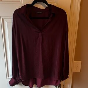 Banana Republic Rich Burgundy Blouse